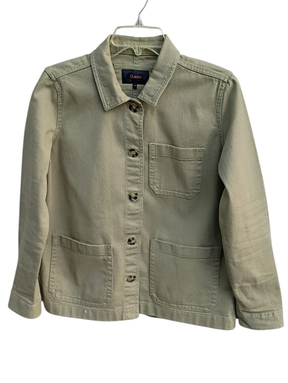 Quince Women's Olive Green Chore Utility Jacket sz S